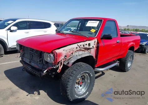 1990 Toyota Pickup 1/2 Ton Sht Wheelbase Dlx z USA, uszkodzony, nr VIN JT4RN01P7L7019709